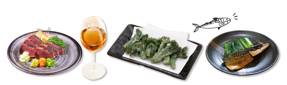 オレンジワインとの和食