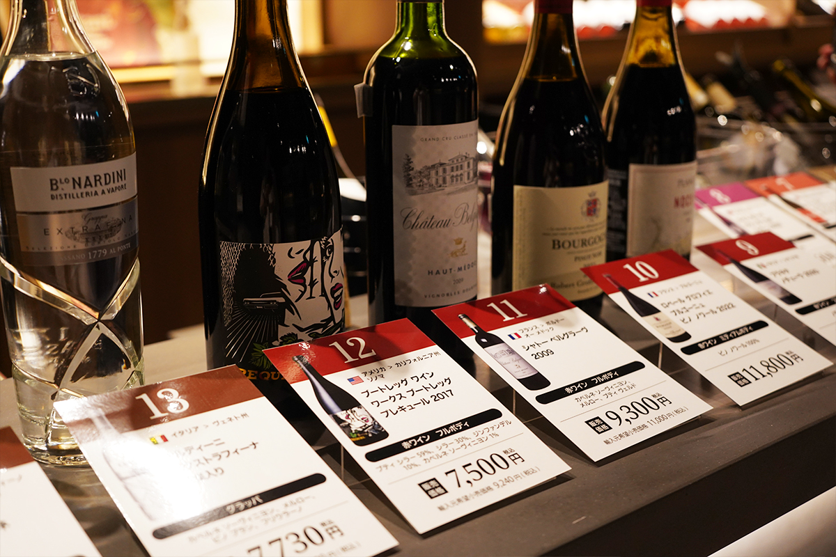 ワインショップフジ 試飲即売会の様子