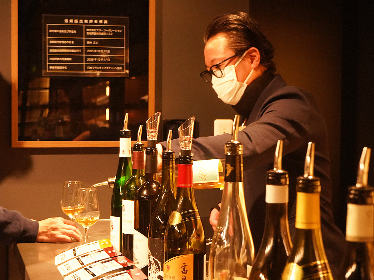 ワインショップフジ 試飲即売会の様子