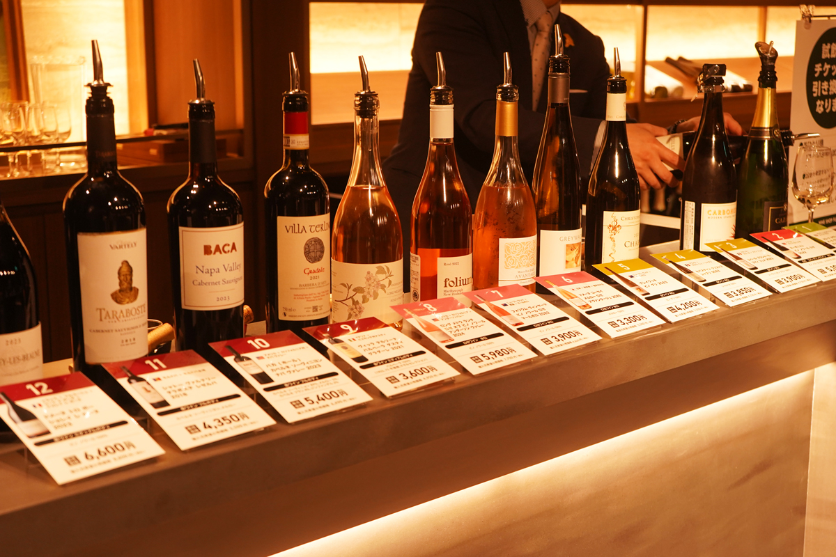 ワインショップフジ 試飲即売会の様子