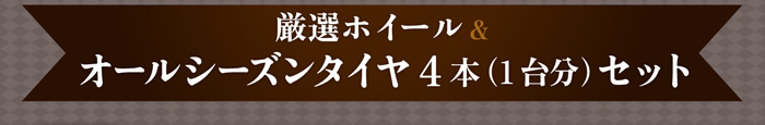 厳選ホイール＆オールシーズンタイヤ4本セット