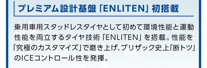 ブリヂストン ブリザック ダブルゼットワン特徴1