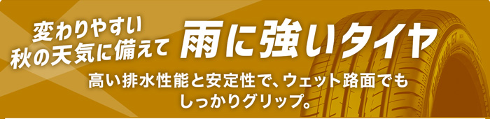 雨に強いタイヤ