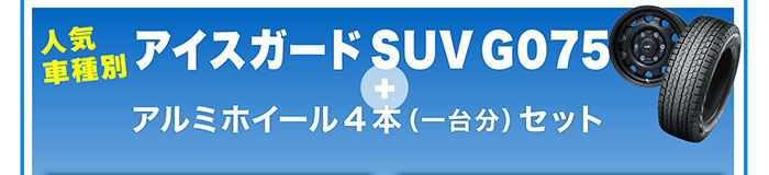 アイスガードSUV G075+アルミホイール4本セット