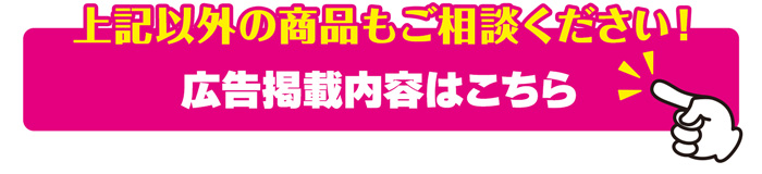 上記以外の商品もご相談ください！広告掲載内容はこちら