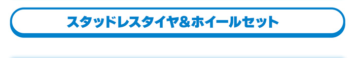 スタッドレスタイヤ＆ホイールセット
