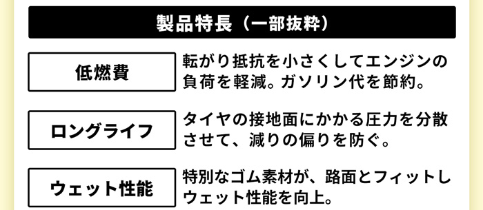 DUNLOP エナセーブ EC205 特長