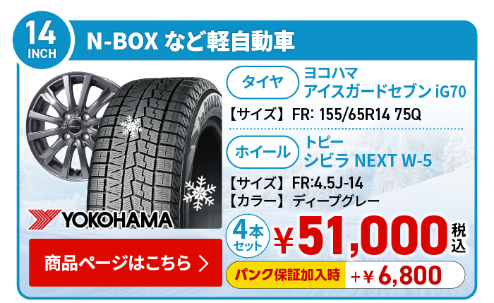 軽自動車用スタッドレスタイヤ＆ホイールセット 