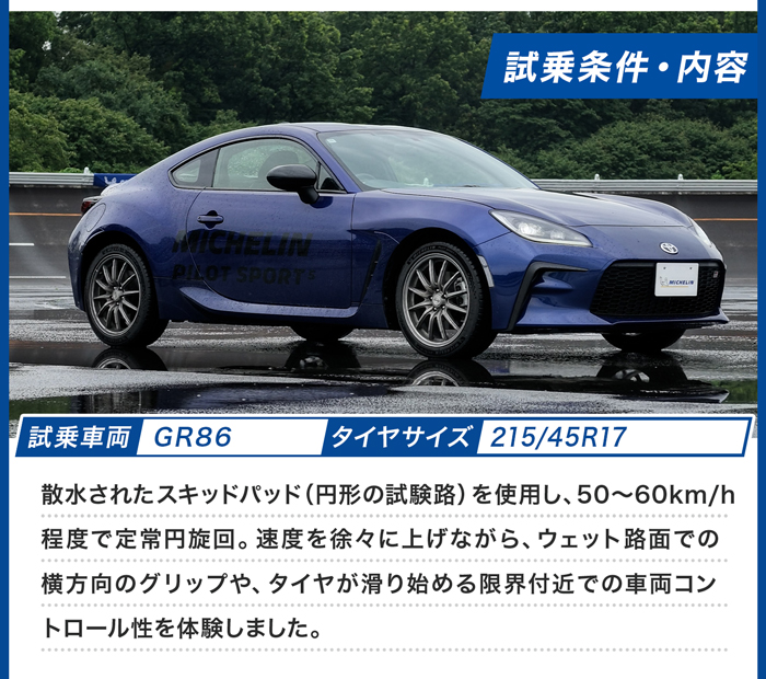 MICHELIN パイロットスポーツ5 試乗内容