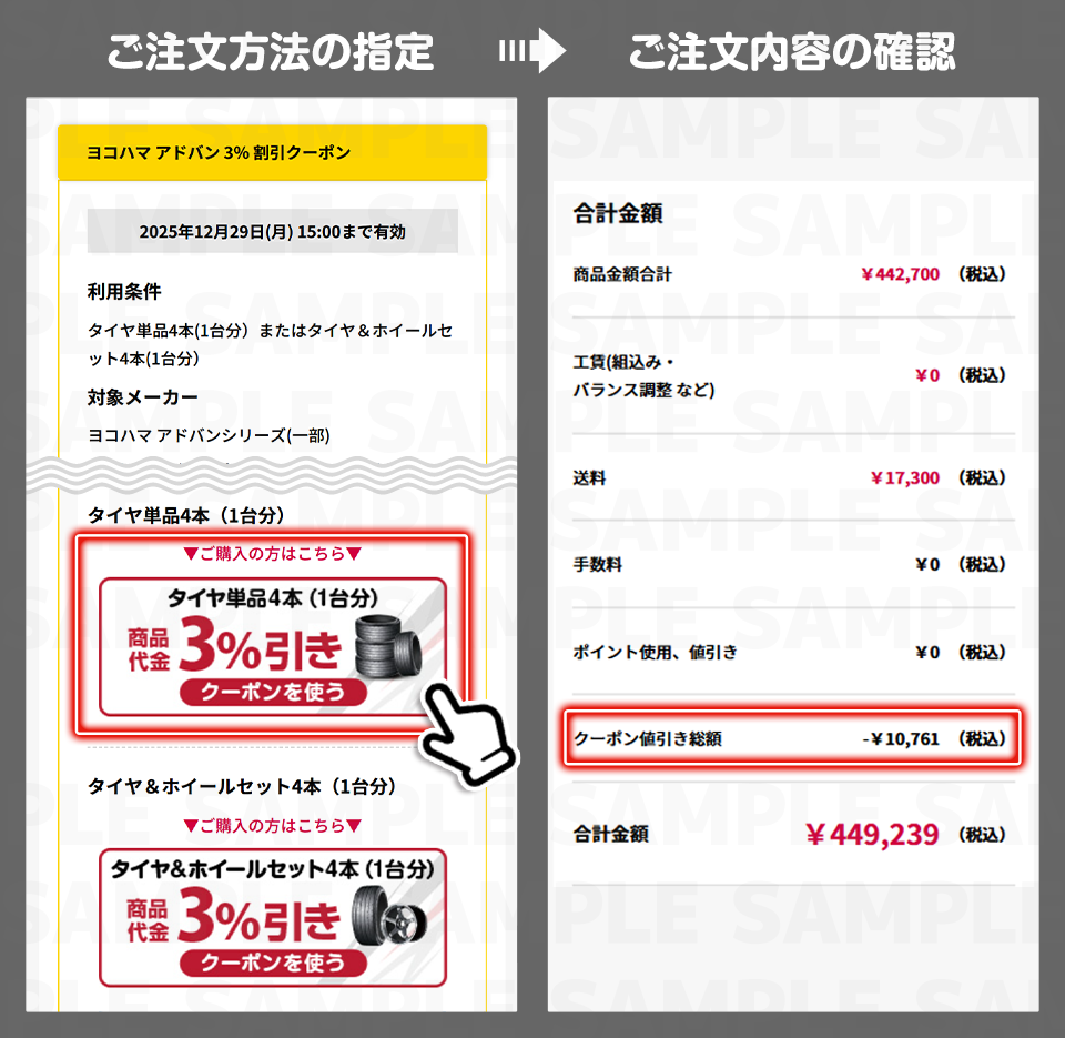 クーポン利用イメージ