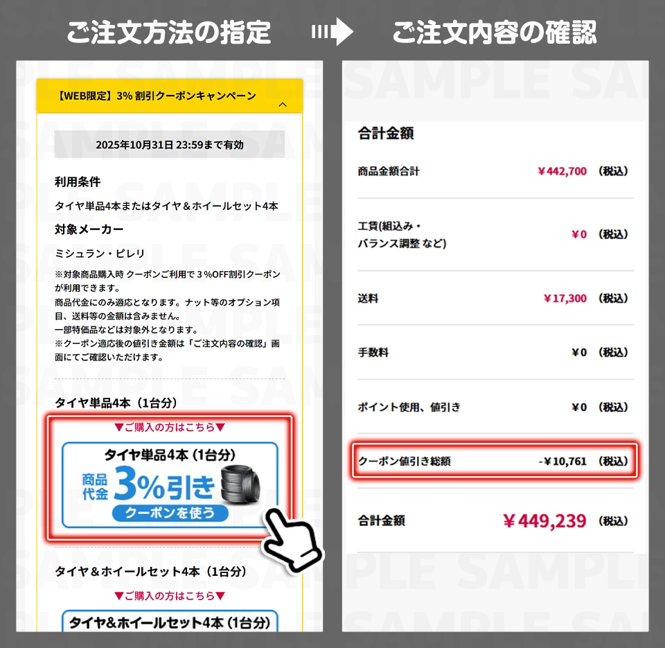 クーポン利用イメージ