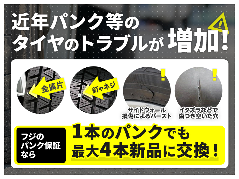 タイヤパンク保証