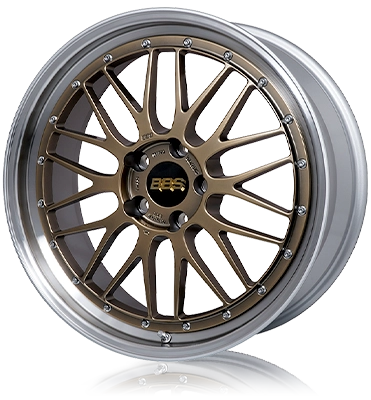 BBS LM(フジオリジナルカラー) ダイヤモンドゴールド/シルバーダイヤカットリム