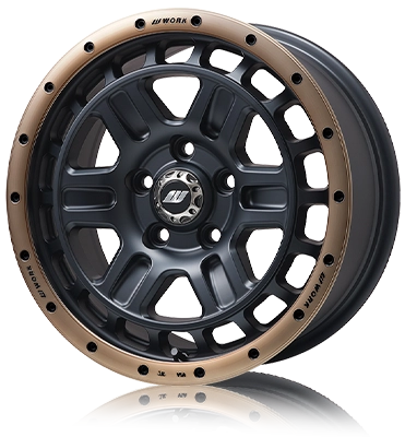 WORK クラッグ ティーグラビックII MC+(フジオリジナルカラー) マットブラック/リムカットブロンズクリア