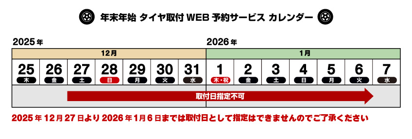 タイヤ取付WEB予約サービス
