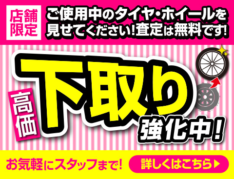 店舗限定 下取り強化中