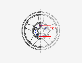 P.C.D(Pitch Circle Diameter)