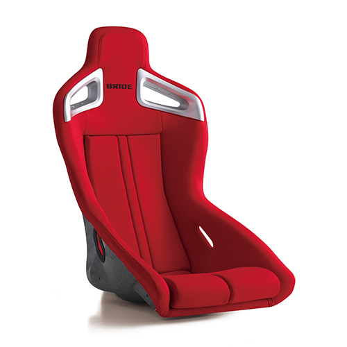 A.i.R. FRP製シルバーシェル レッド フルバケットシート 新設計の2シーター車専用フルバケットシート｡空気の流れを表現したストリームデザインを採用 LOWMAXシステム採用によりヘッドクリアランスを確保 BRIDE