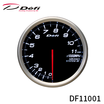 アドバンス BFメーター 80φ タコメーター 0RPM～11000RPM ホワイト DF11001 ディーゼル車不可、外車不可 ご使用の際は別売りのDefi-Link ADVANCEコントロールユニットSEまたはADVANCEコントロールユニットが必要です。 Defi