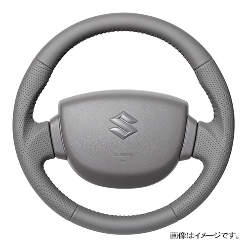 レアル ステアリング オリジナルシリーズ ラウンドシェイプ 品番：EV-LPB-GL 適合：SUZUKI エブリイバン (DA17V) H27(2015).2～、SUZUKI キャリイトラック (DA16T) H25(2013).9～、SUZUKI スーパーキャリイ (DA16T) H25(2013).9～ エアバッグやパドルシフト、スイッチ、カバー類は純正品を再使用してください。ステアリングヒーターには対応しておりません。 REAL