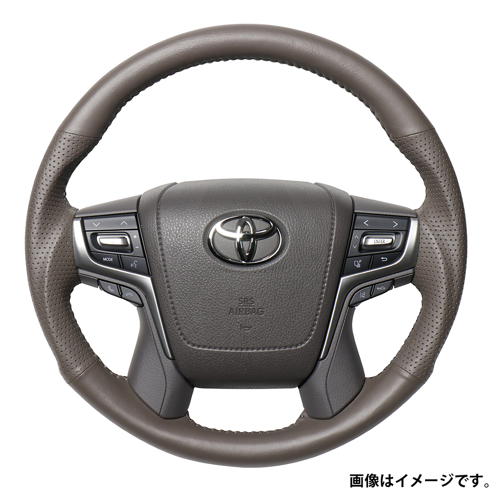 レアル ステアリング オリジナルシリーズ ラウンドシェイプ 品番：H30G-LPB-GL 適合：ランドクルーザー プラド (150系：後期) H29.9～  REAL