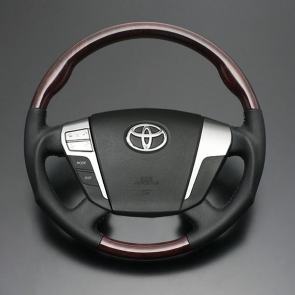 ステアリング ガングリップ LS125 アルファード/ヴェルファイア  20系 2008/05 ～ 2015/01、クラウン 200系 2008/02 ～ 2012/12  FEGGARI