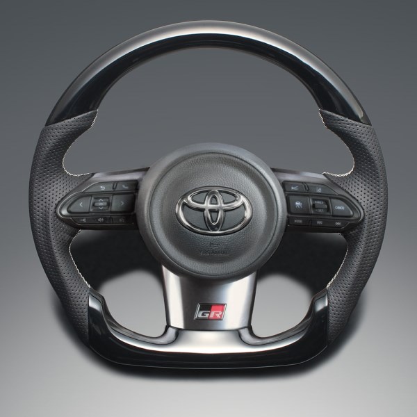 ステアリング ガングリップ LS206 GRカローラ 10系 2022/12-、GRヤリス 10系 2020/09-2025/02 ヤリス/ヤリスクロス不可、パドルシフト対応 FEGGARI