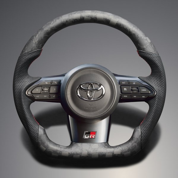 ステアリング ガングリップ LS210 GRカローラ 10系 2022/12-、GRヤリス 10系 2020/09-2025/02 ヤリス/ヤリスクロス不可、パドルシフト対応 FEGGARI