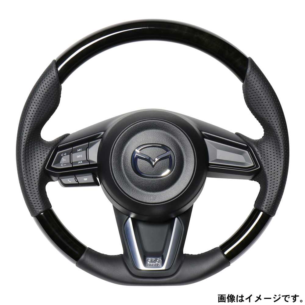 REAL レアル ステアリング オリジナルシリーズ 品番：MZD-BKW-BK 適合