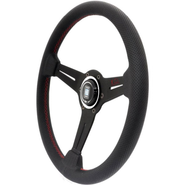 ナルディ ステアリング SPORTS タイプA ブラックレザー/ブラックスポーク（34φ） 2024年限定モデル   NARDI