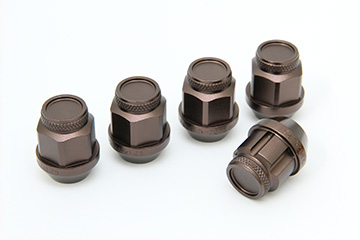 ジュラルミン冷間鍛造レーシングナット＆ロックセット(21HEX ショート) 1台分 4穴・5穴車用 21HEX 12×1.25 重量の重い車、6穴車、牽引を想定した車への使用は適合外となります。 TPI