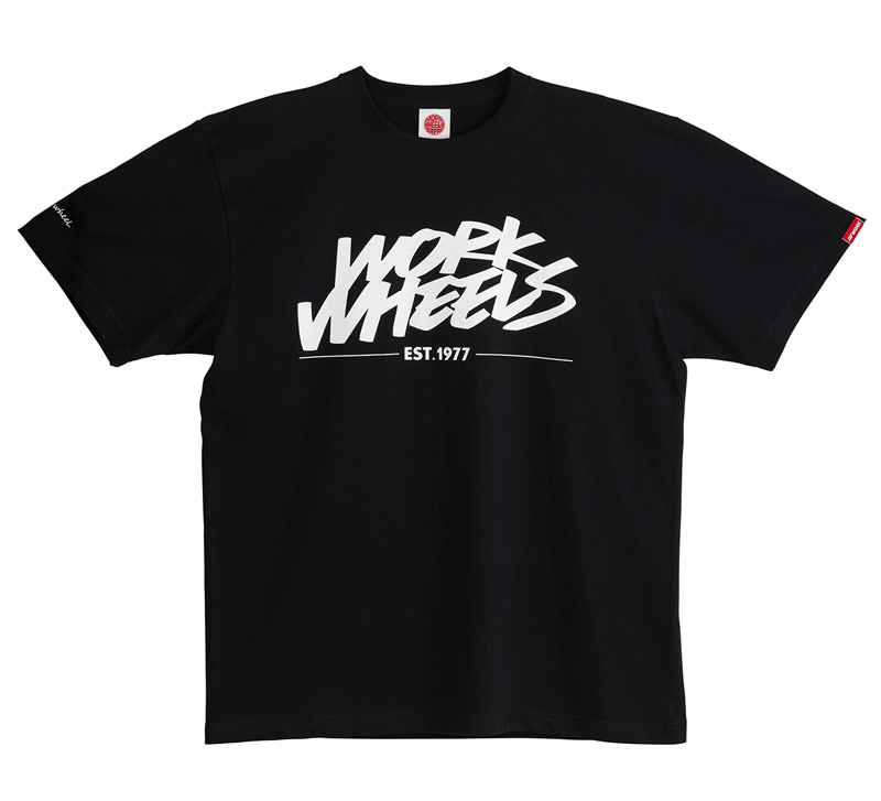 【通販限定】Tシャツ WORK WHEELS サイズ：XL WORKホイールと同時購入で送料無料!! サイズ：XL WORK