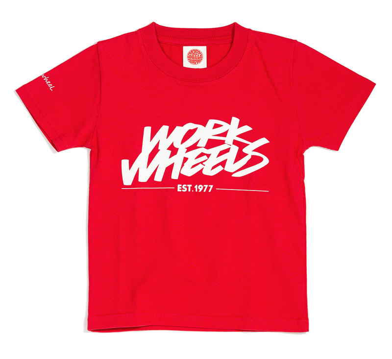 【通販限定】Tシャツ for KIDS WORK WHEELS サイズ：130 WORKホイールと同時購入で送料無料!! サイズ：130 WORK