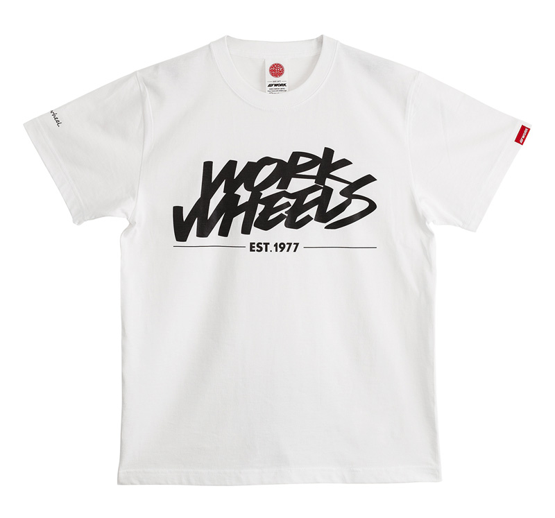 【通販限定】Tシャツ WORK WHEELS サイズ：S WORKホイールと同時購入で送料無料!! サイズ：S WORK