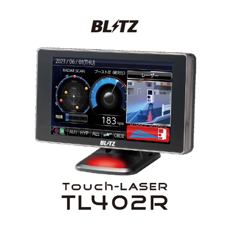 BLITZ TL402R Touch-LASER レーザー＆レーダー探知機 4インチ液晶 GPS ...
