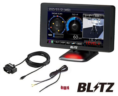 TL405R + OBD2-BR1A レーザー＆レーダー探知機 OBDIIアダプター セット JMA-520/JMA-401取締機対応！MSSS対応！従来品比較で受信性能31％UP！ スキャン機能で誤警報を大幅低減！ BLITZ