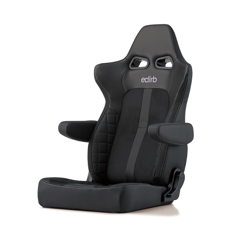 edirb 064V -ERGOSTER- グレーステッチ リクライニングシート インテリアガード(ガラスコーティング)施工による優れた耐久性。プロテインレザー×ウルトラスエード×ヌグレ アームレストは別売になります。 BRIDE
