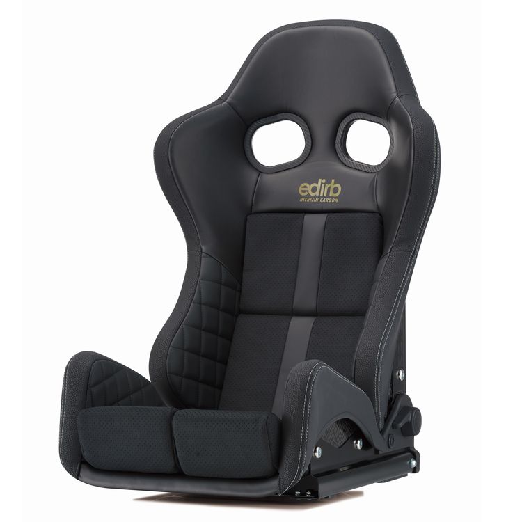 edirb 161 NC -GIASIII STD- 西陣カーボン カーボン製シェル スタンダードクッション リクライニングシート 伝統的工芸品「西陣織」の技術を用いたカーボン素材【NISHIJIN CARBON】をシェルに採用したハイエンドモデル 新素材ヴィーガンレザー【ビガプリモ】の採用 BRIDE