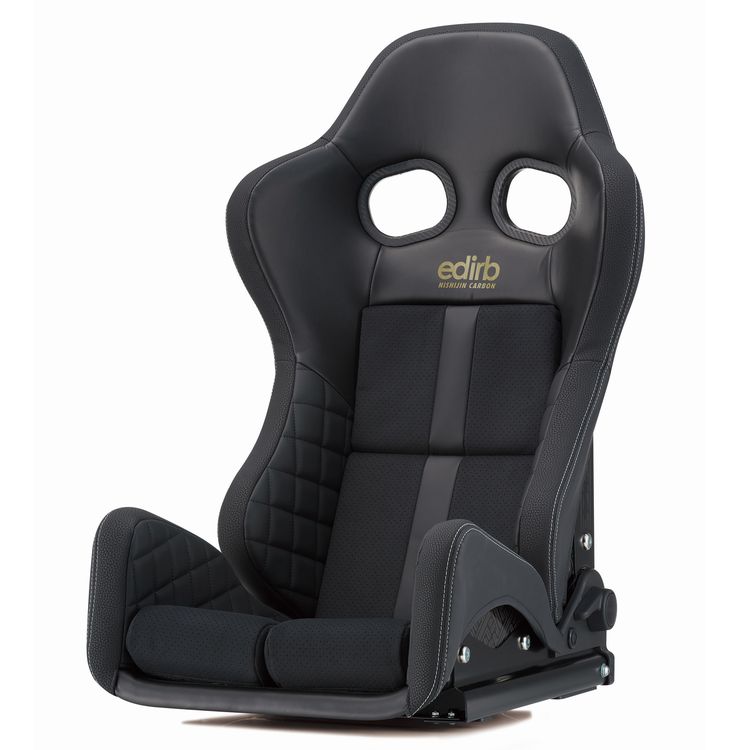 edirb 162 NC -GIASIII LOW- 西陣カーボン カーボン製シェル  ロークッションリクライニングシート 伝統的工芸品「西陣織」の技術を用いたカーボン素材【NISHIJIN CARBON】をシェルに採用したハイエンドモデル 新素材ヴィーガンレザー【ビガプリモ】の採用 BRIDE