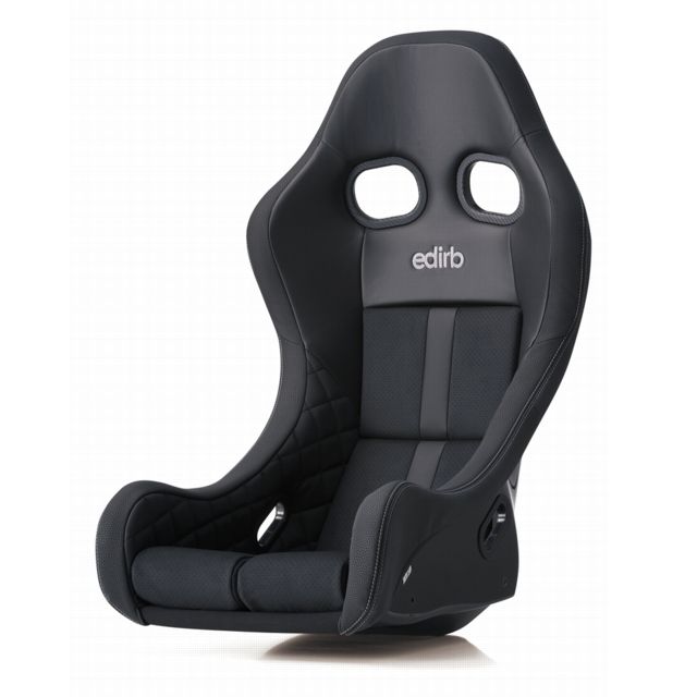 edirb 0B1 -ZIEGIV- グレーステッチ カーボン製シェル フルバケットシート 深い着座ポジションと高いホールド性能を誇るプレミアムフルバケットシート 高いホールド性能と操作性を両立させたサイドサポート。新素材ヴィーガンレザー【ビガプリモ】の採用 BRIDE