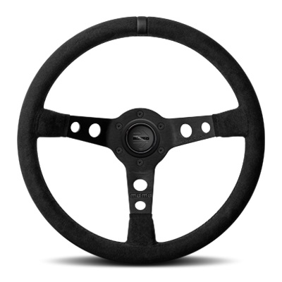 【正規品輸入品】 MOD.07 BLACK EDITION モデル07 ブラックエディション 35Φ M-40 ホーンボタンが付属します。ボス（ハブ）・アースリング・配線・取付ビス・レンチは付属しません。ボス（ハブ）側の付属品をご利用下さい。 MOMO