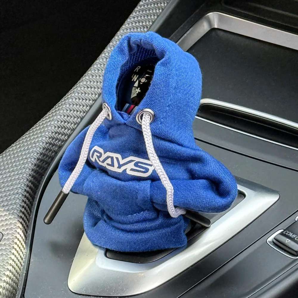 RAYS OFFICIAL シフトノブカバー サイズ：フリー 素材：100％ ポリエステル ※ストレッチ性はありません  RAYS