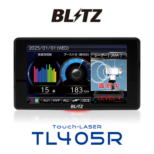 BLITZ TL405R Touch-LASER レーザー＆レーダー探知機 JMA-520