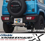 トラスト マフラー GReddy クロスエキゾースト G-STYLE 品番：10193800・パイプ径（φ）50、テール径（φ）90 適合：ジムニー 3BA-JB64W 18/7～ 660 4WD TRUST 