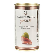 アセイトゥナス カソルラ  アンチョビ入りグリーンオリーブ  ラ エクスプラナーダ グルメ エディション Aceitunas Cazorla