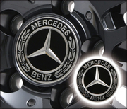 MERCEDES-BENZ純正センターキャップ 4個セット【Xタイプ】  1セット4個入り 5H/112用 MERCEDES-BENZ純正