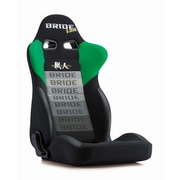 EUROSTERII 土屋圭市スペシャルエディションモデル ブラック＆グリーン ヒーター付き リクライニングシート BRIDEリクライニングモデルの傑作 EUROSTERIIをベースにドリフトキング土屋圭市氏のイメージカラーでもあるグリーンをあしらったスペシャルエディションモデル 快適性を追求したシート設計 BRIDE 