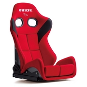 GIASIII FRP製シルバーシェル スタンダードクッション レッド リクライニングシート 新設計の高剛性スチールフレームとモノコックシェル、精密リクライニング機構を備えたストリート最強のスーパーセミバケットシート 専用設計の座部・腿部クッション。より深いショルダー＆ニーサポート BRIDE 