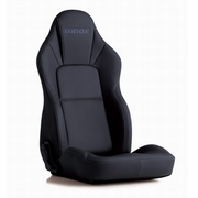 STREAMS タフレザーブラック リクライニングシート ロングドライブのためのメディカルコンフォートシート 軽自動車やコンパクトカーなどの車内がタイトな車種に最適 BRIDE 