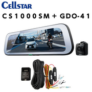 CS-1000SM+GDO-41 ドライブレコーダー機能付き デジタルインナーミラー+常時電源コード   CELLSTAR 